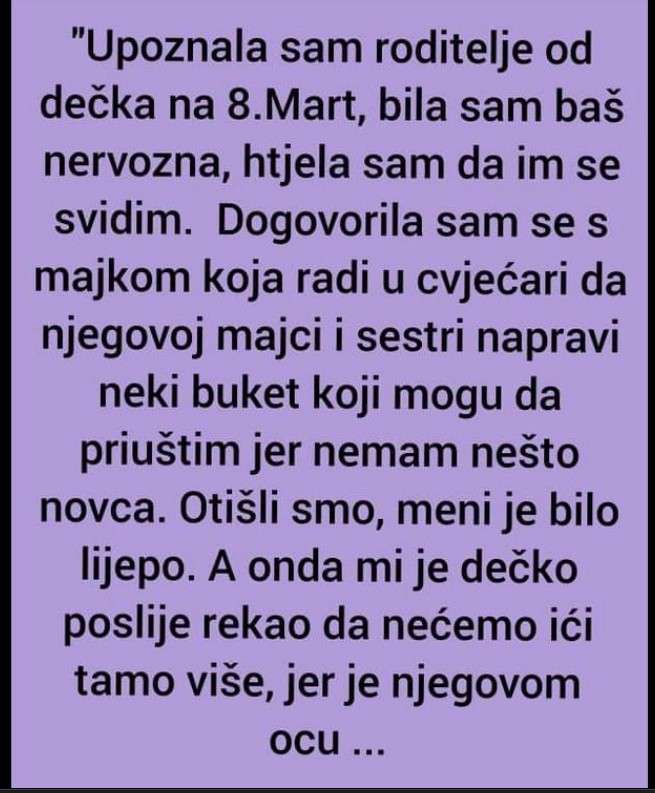 Prvi susret s roditeljima dečka – i neugodno iznenađenje