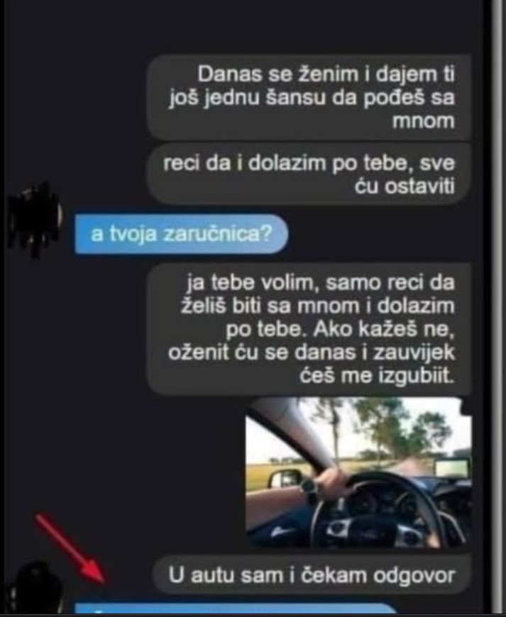 MOJ BIVŠI MOMAK SE DANAS ŽENI I POSLAO MI JE OVU PORUKU: Ponudio mi da pobjegnemo skupa, RAZMISLILA SAM I OVO MU ODGOVORILA, njegova REAKCIJA ME ŠOKIRALA!