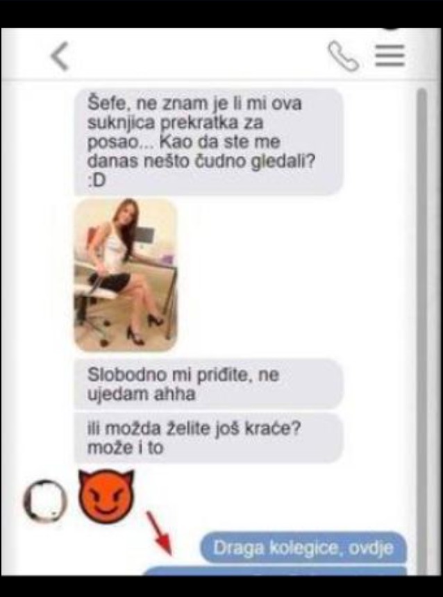 MOJ ŠEF JE ISTO GODIŠTE KAO I JA, DANAS SAM MU POSLALA OVU SLIKU: Kad mi je stigao ODGOVOR, PROPALA SAM U ZEMLJU