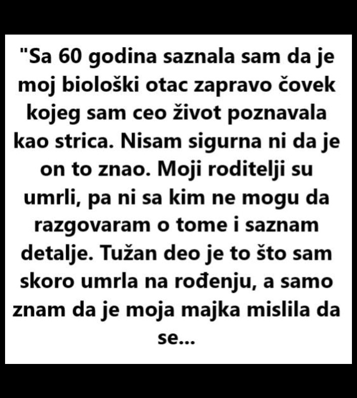 Kada DNK test postane put do identiteta: Iskustvo žene koja je u 60. godini saznala istinu o svom poreklu
