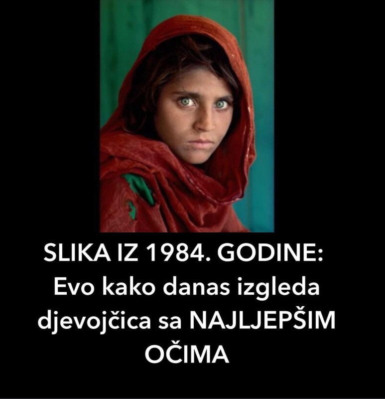 Priča iza čuvene fotografije: „Afganistanska djevojka“