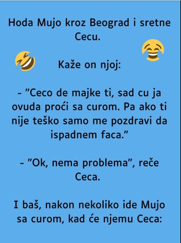 Jedna simpatična situacija na ulicama Beograda: