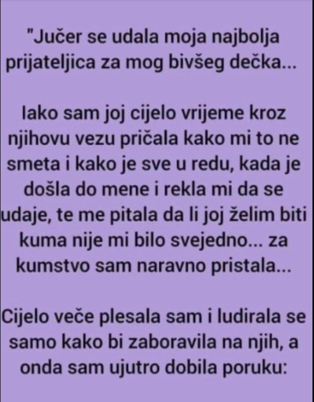 Kada se tvoja najbolja pKada se tvoja najbolja prijateljica uda za bivšeg: Priča koja izaziva emocijerijateljica uda za bivšeg: Priča koja izaziva emocije
