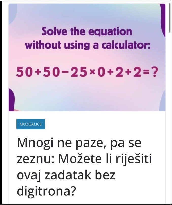🧠 Mozgalica koja i dalje zbunjuje: Da li vi znate tačan odgovor?
