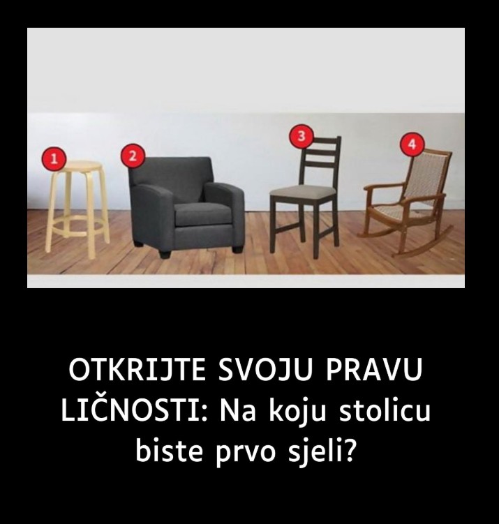 Kratki psihološki test: Koju biste stolicu izabrali?