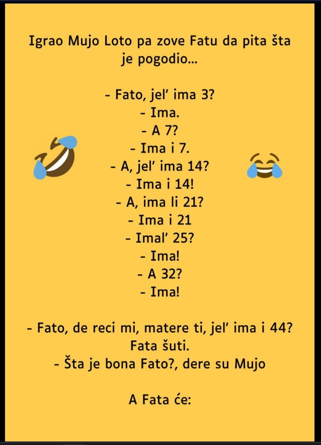 VIC DANA: Mujo igrao loto
