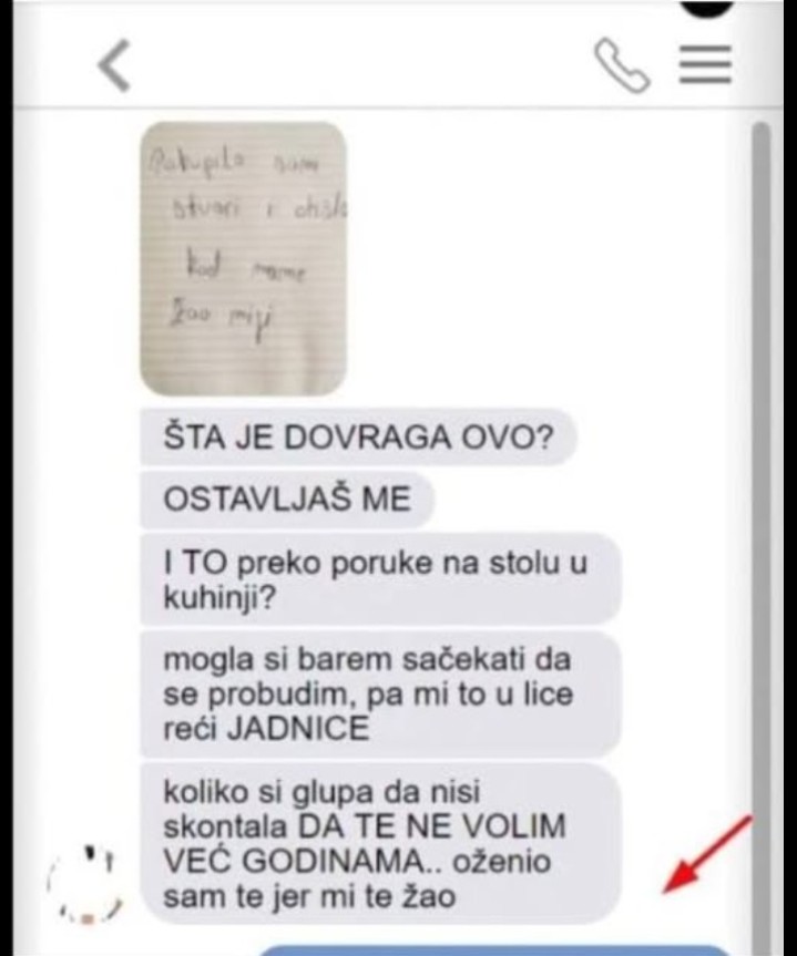 UGLEDAO SAM ŽENINU PORUKU NA STOLU – PIŠE DA ME OSTAVLJA: Pobjesnio sam, a onda mi je ovo napisala, CRVENIM SE OD SRAMOTE
