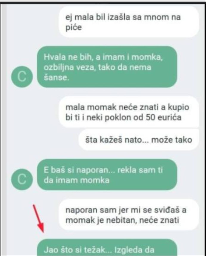 POSLAO SAM JOJ PORUKU, IAKO SAM ZNAO DA IMA DEČKA: Kad mi je na kraju ovo napisala zgrozio sam se, NIJE MOGUĆE