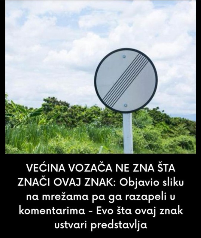 Znate li šta znači ovaj saobraćajni znak? Mnogi vozači nemaju pojma