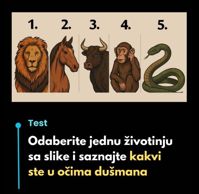 🧠 Ko ste vi u očima drugih? Izaberite životinju i otkrijte simboličnu refleksiju vaše ličnosti