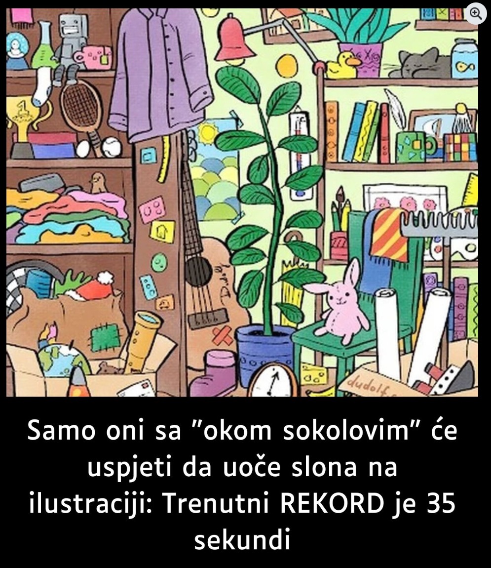 Možete li pronaći slona na ovoj slici? Ilustracija koja zbunjuje hiljade ljudi