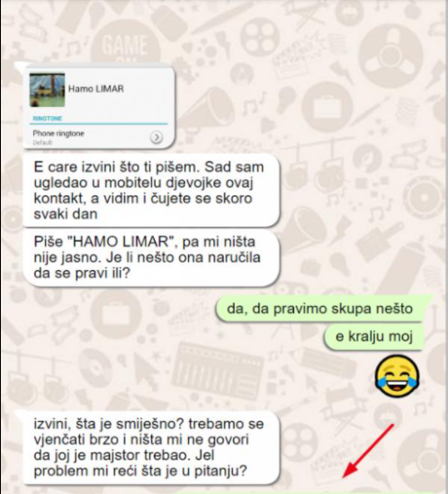 ČAČKAO SAM TELEFON OD DJEVOJKE I U IMENIKU NAŠAO IME “HAMO LIMAR”: Javio sam mu se, a kad mi je NAPISAO ŠTA NJIH DVOJE RADE, SAMO SAM SE SRUŠIO, recite mi da je san