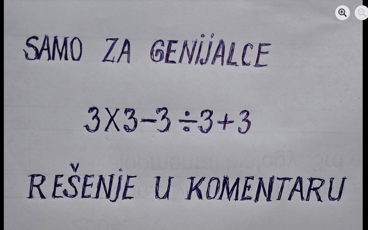 Zadatak iz osnovne matematike koji je zbunio mnoge
