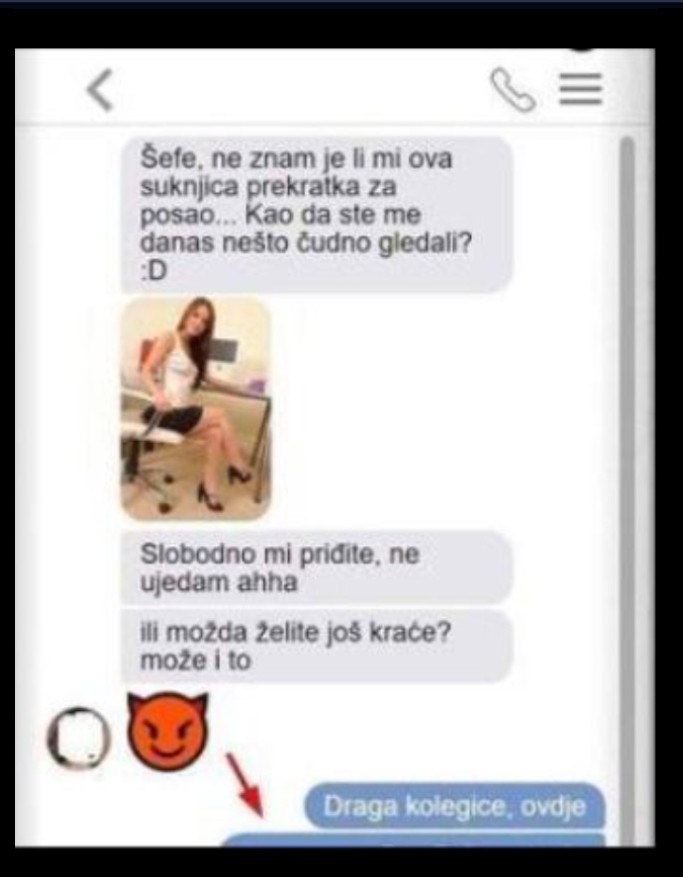 MOJ ŠEF JE ISTO GODIŠTE KAO I JA, DANAS SAM MU POSLALA OVU SLIKU: Kad mi je stigao ODGOVOR, PROPALA SAM U ZEMLJU