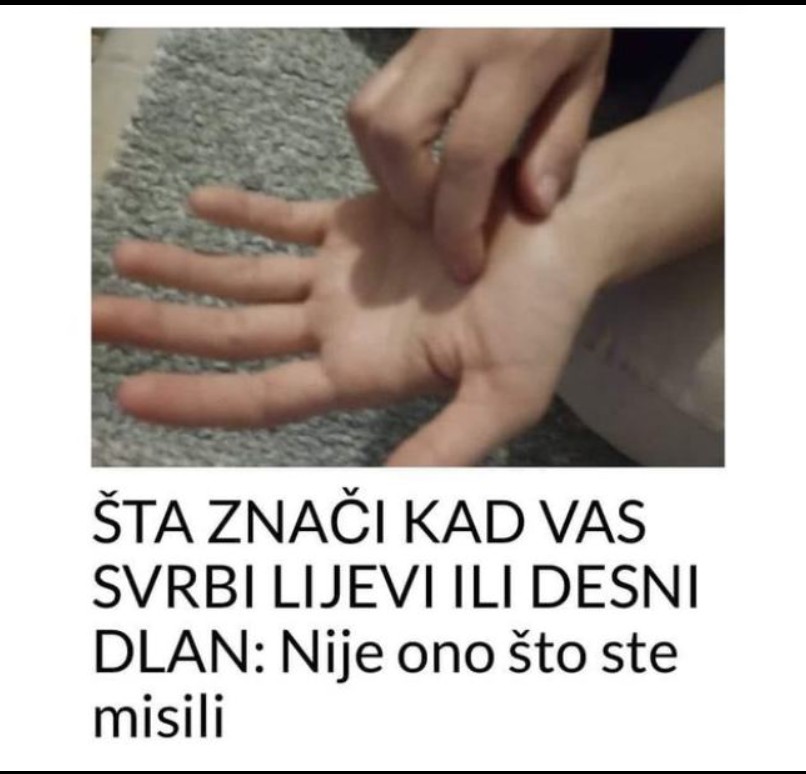 Narodna vjerovanja: Šta znači kada vas zasvrbi dlan, uho ili lakat?