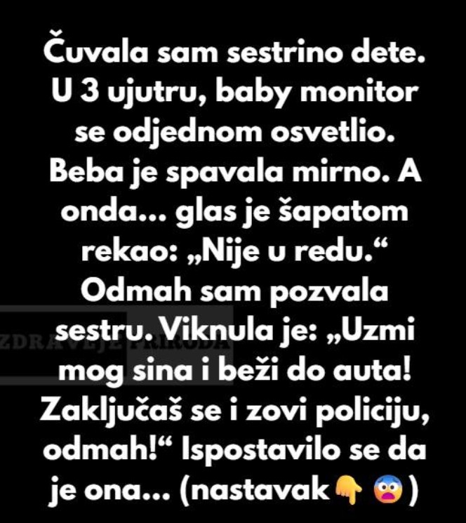 Noć koja je promenila pogled na čuvanje deteta