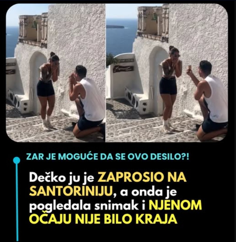 Prosidba iz snova sa nepredvidivim preokretom: Par sa Santorinija osvojio internet spontanim trenutkom