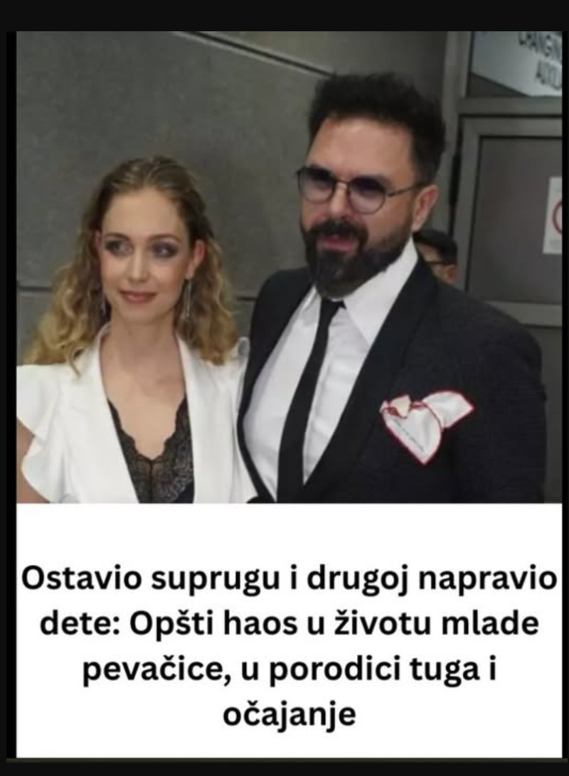 Ostavio suprugu i drugoj napravio dete: Opšti haos u životu mlade pevačice, u porodici tuga i očajanje