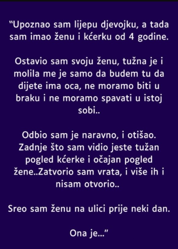 ‘Upoznao sam lijepu djevojku’