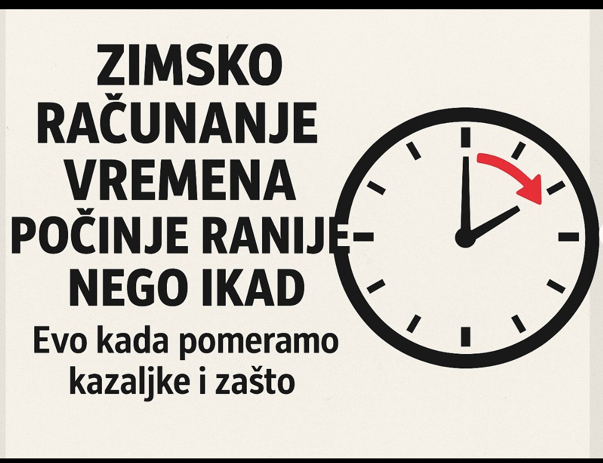 Ove godine ranije prelazimo na zimsko računanje vremena – evo šta treba da znate