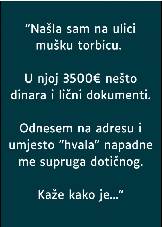Neočekivan susret: Kada dobra dela naiđu na pogrešno razumevanje