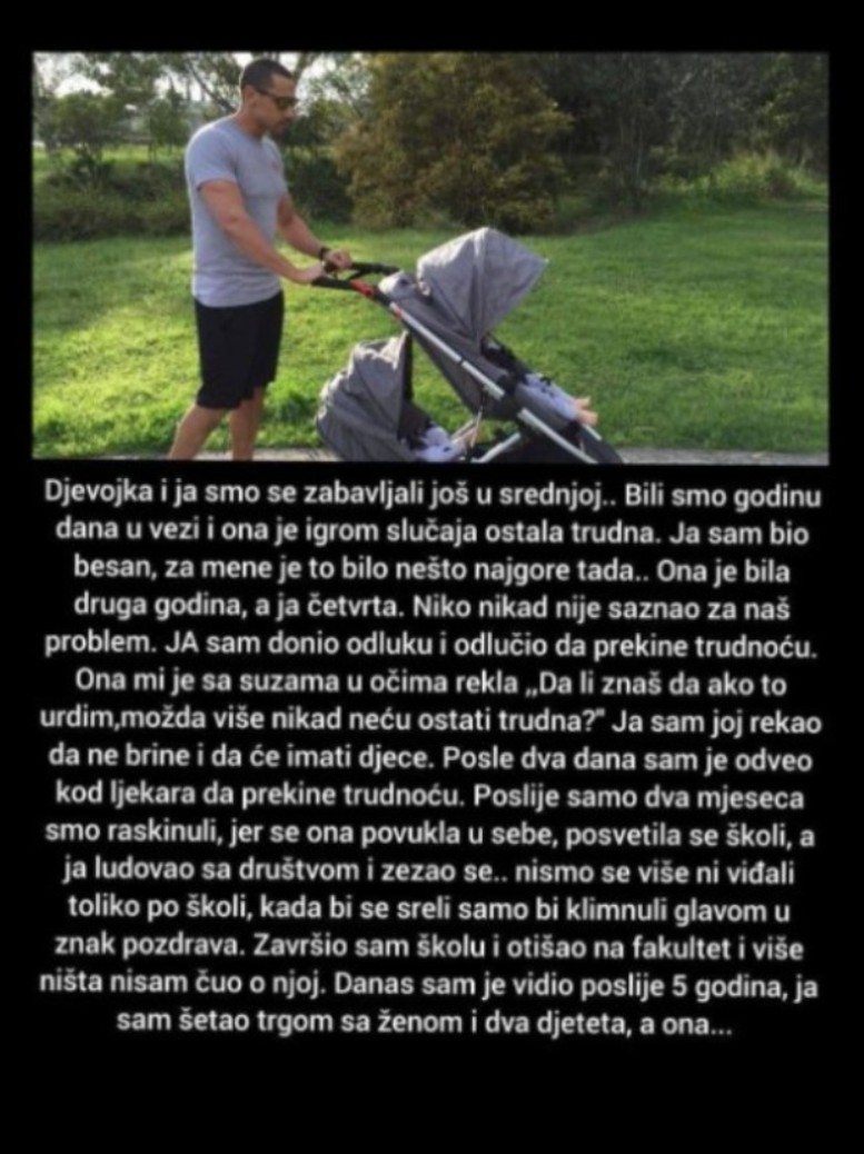 “Djevojka i ja smo se zabavljali još u srednjoj…”