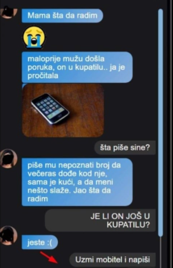 MUŽU DOŠLA PORUKA OD LJUBAVNICE, odmah sam pročitala i javila mami: Rekla mi je da ovo odmah uradim, DA LI DA JE POSLUŠAM?