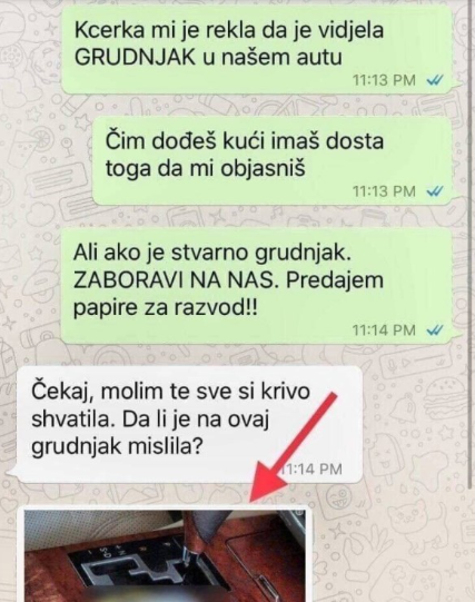 MOJA MLAĐA KĆERKA JE VIDJELA GRUDNJAK U NAŠEM AUTU, BIJESNA SAM JAVILA MUŽU DA SE RAZVODIM: Evo Kakvu Mi Je Sliku Poslao, DOĐE MI DA PUKNEM OD MUKE