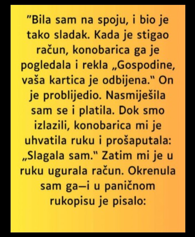 Kada instinkt govori: Upozorenje koje nisam očekivala