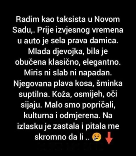 “Radim kao taksista u Novom Sad”