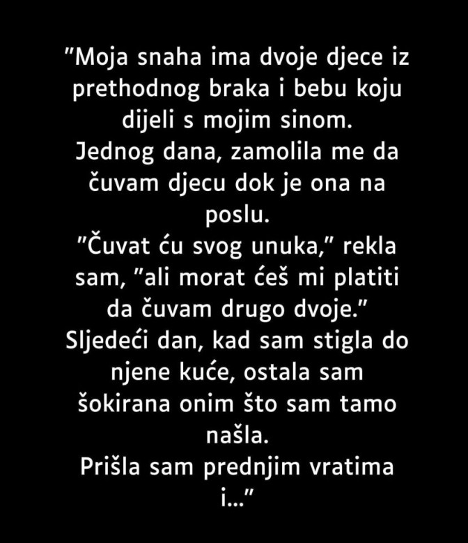 Priča o snahi i unucima: Neočekivani obrt u porodici
