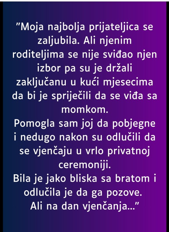Priča o ljubavi i otporu: Kako je prijateljstvo pomoglo da se ispuni jedno vjenčanje
