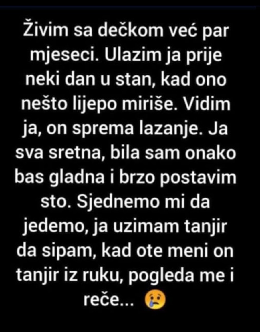 “Živim sa dečkom već par mjeseci…”