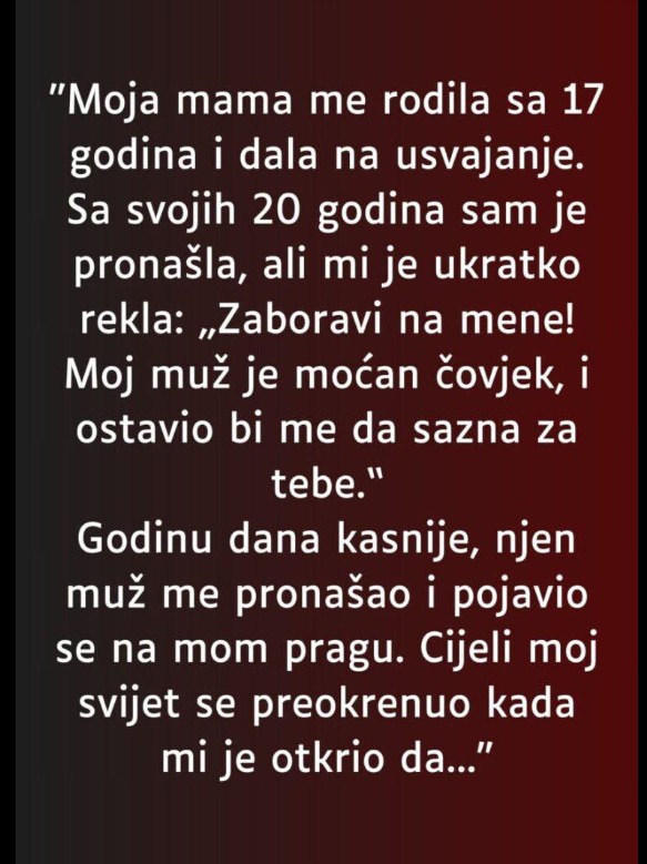 Porodica nije uvek ono što očekujemo — ponekad je ono što pronađemo