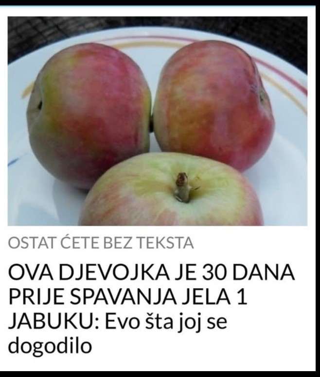 Šta se dešava kada svakog dana pojedete jednu jabuku? Ana (29) podelila svoje iskustvo