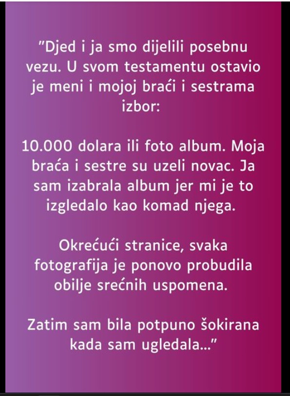 Posebna veza s djedom i vrijednost uspomena