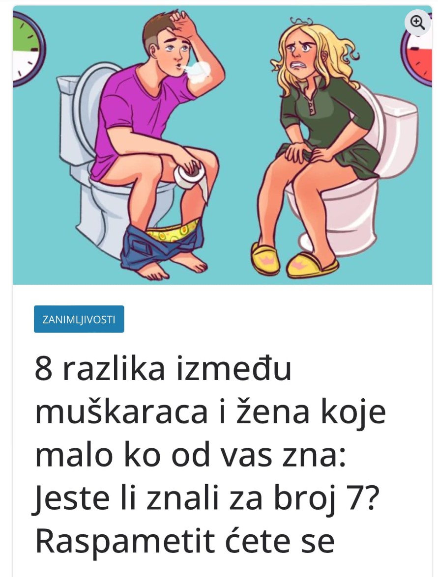 Osam zanimljivih razlika između muškaraca i žena koje možda niste znali