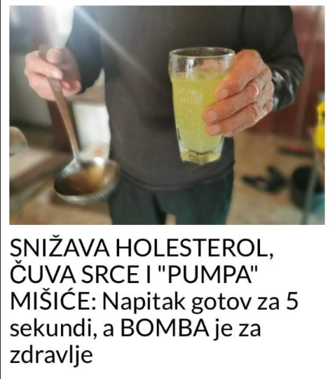 SNIŽAVA HOLESTEROL, ČUVA SRCE I “PUMPA” MIŠIĆE: Napitak gotov za 5 sekundi, a BOMBA je za zdravlje