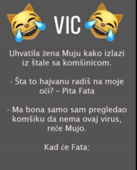 VIC DANA: UHVATILA FATA MUJU S KOMŠINICOM