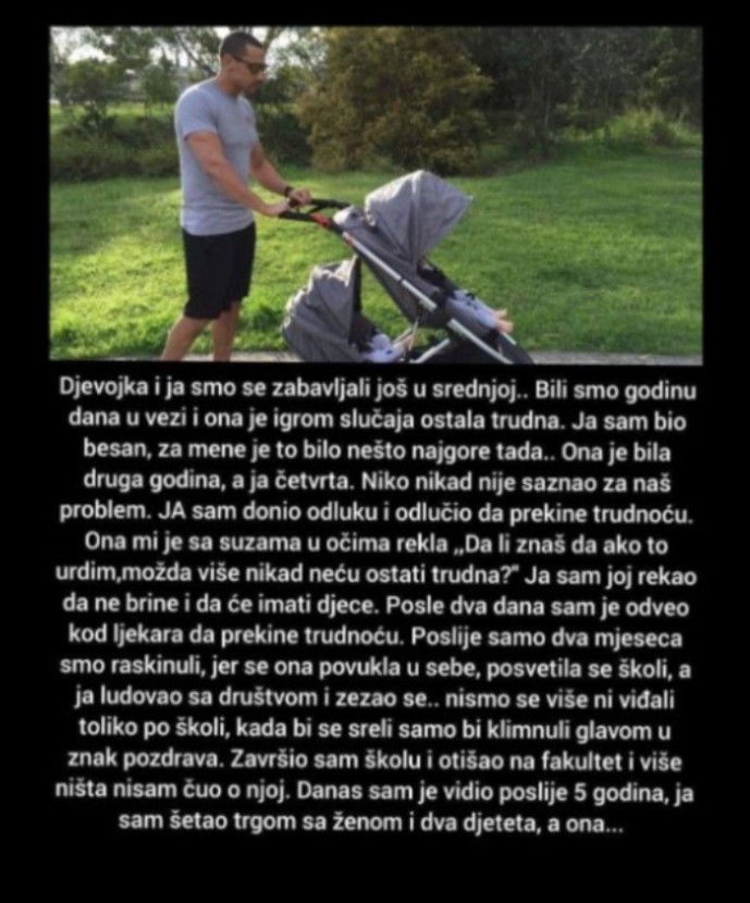 “Djevojka i ja smo se zabavljali još u srednjoj…”