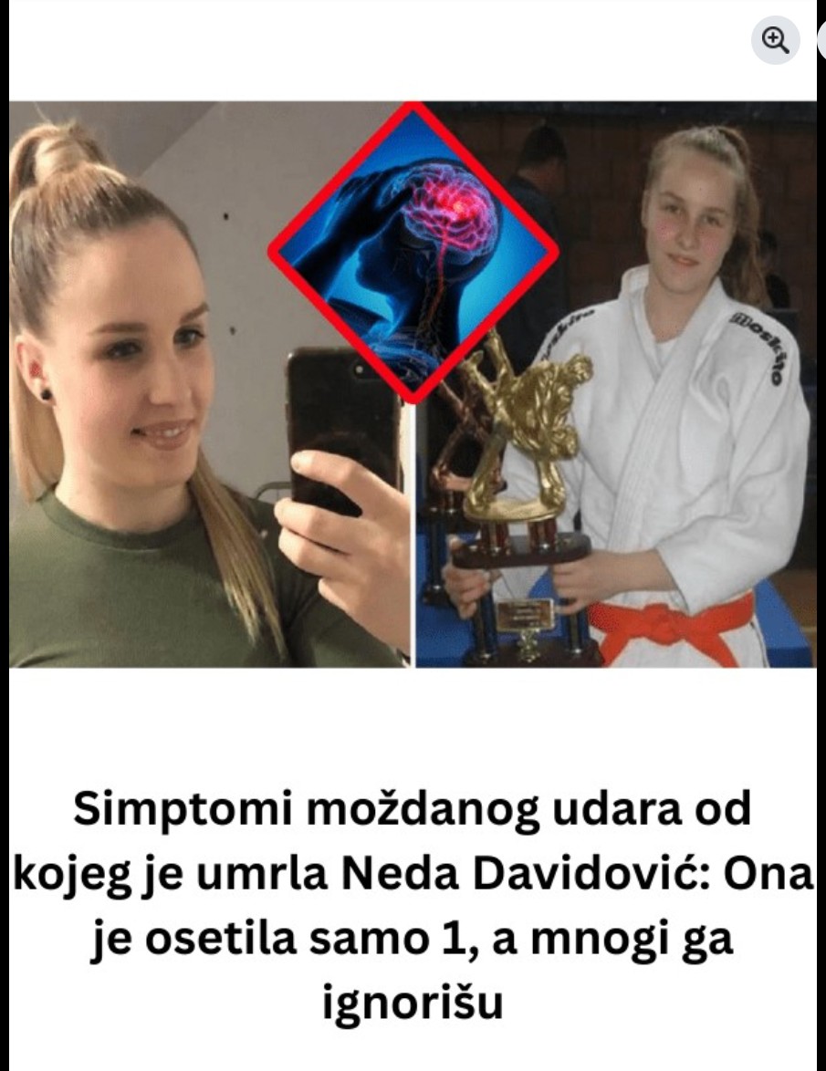 Simptomi moždanog udara od kojeg je umrla Neda Davidović: Ona je osetila samo 1, a mnogi ga ignorišu