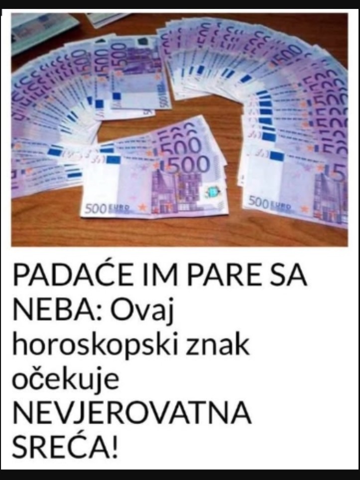 PADAĆE IM PARE SA NEBA: Ovaj horoskopski znak očekuje NEVJEROVATNA SREĆA!