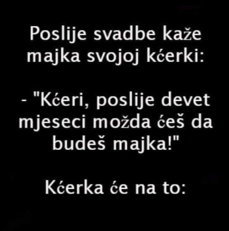 VIC DANA: MAJKA I KĆERKA PRIČAJU POSLIJE SVADBE