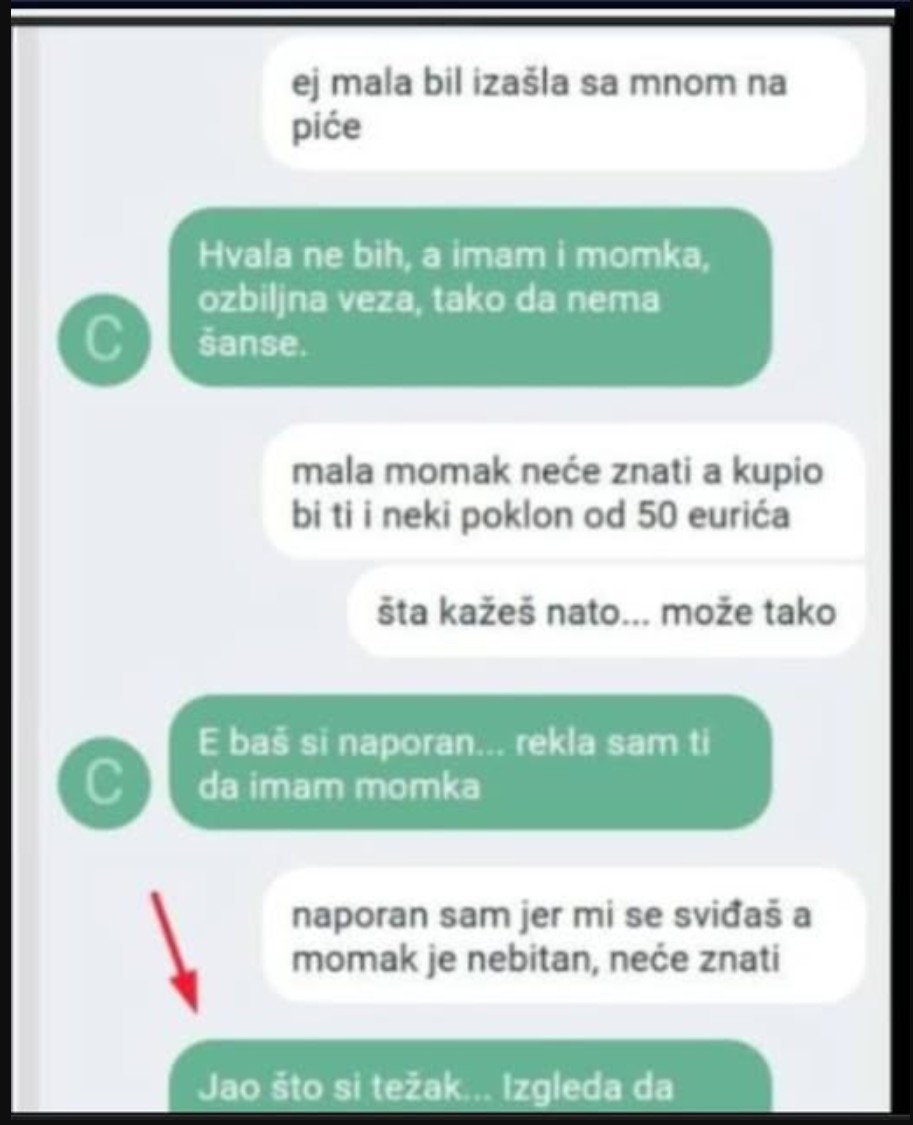 POSLAO SAM JOJ PORUKU, IAKO SAM ZNAO DA IMA DEČKA: Kad mi je na kraju ovo napisala zgrozio sam se, NIJE MOGUĆE