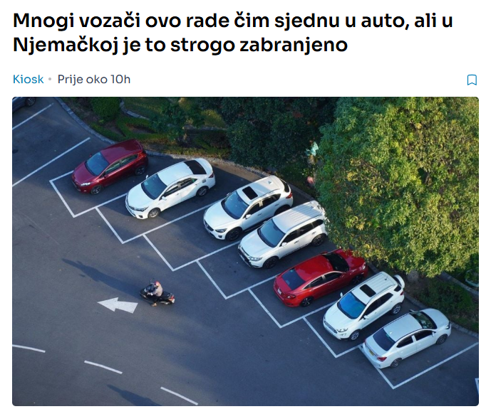 Mnogi vozači ovo rade čim sjednu u auto, ali u Njemačkoj je to strogo zabranjeno