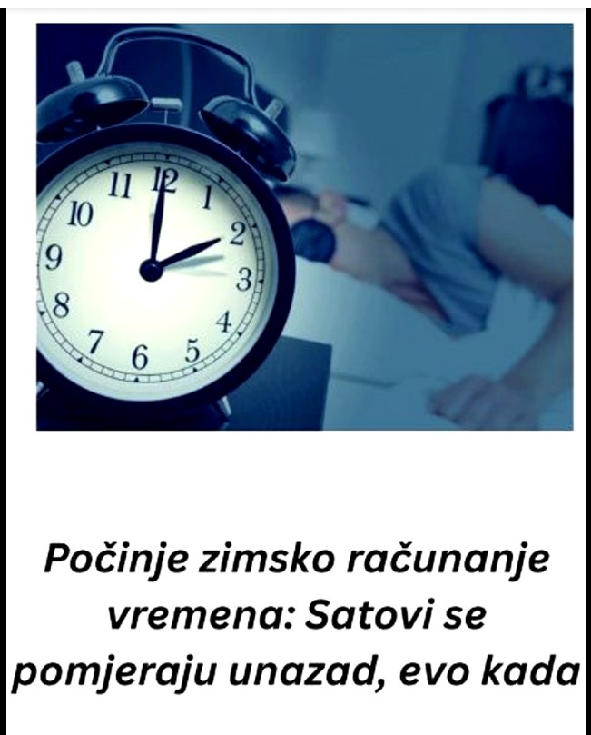 Počinje zimsko računanje vremena: Šta treba da znate o pomjeranju sata i kako se lakše prilagoditi