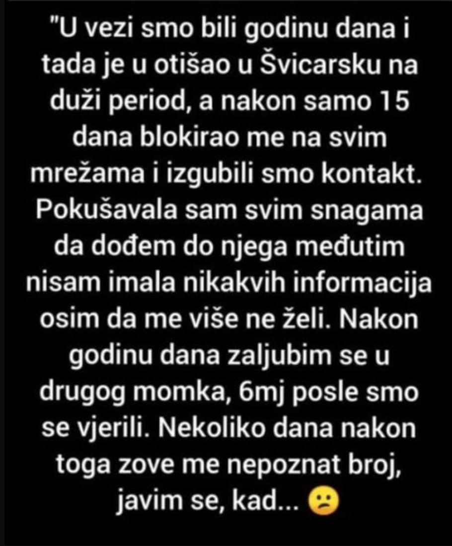 “U vezi smo bili godinu dana”
