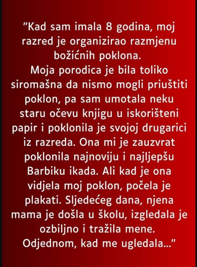 “Kad sam imala 8 godina…”