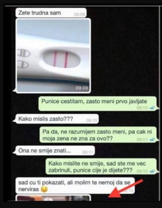 PUNICA MI JE NAPISALA DA JE TRUDNA, NIŠTA MI NIJE BILO JASNO