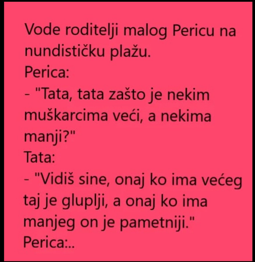 Vic dana: Perica na plaži – priča koja će vas nasmejati i podsetiti na moć humora